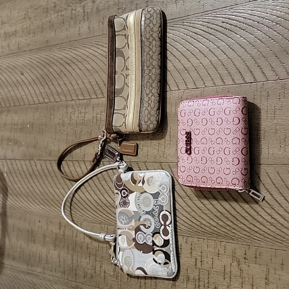 Coach Handbags - Coach wristlets + Guess wallet
